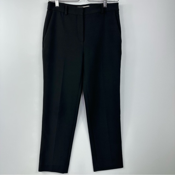 DIANE von FURSTENBERG Trouser Pants Sz 4 Black Straight - Picture 4 of 17